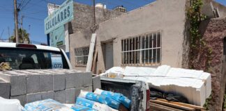 Apoya Municipio a con materiales de construcción a familia que perdió su patrimonio en un incendio