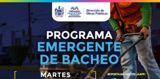 Atenderá Municipio 10 zonas con bacheo este martes 23 de junio