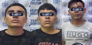 Captura Policía Municipal a tres probables responsables de homicidio y lesiones por arma de fuego