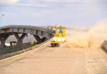 Continúa Municipio construcción de puente en Nogales e Industrias; va al 80% de avance
