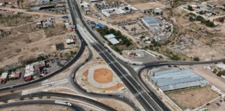 Supervisó Marco Bonilla avance del puente de la carretera Chihuahua-Aldama y avenida Fuerza Aérea, registra más del 90 por ciento de avance